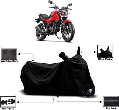 KEDIT Two Wheeler Cover for Hero(Motocorp Xtreme 160 R, Black)