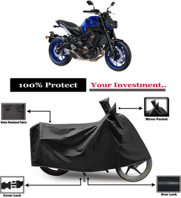 KEDIT Two Wheeler Cover for Yamaha(MT-09, Black)