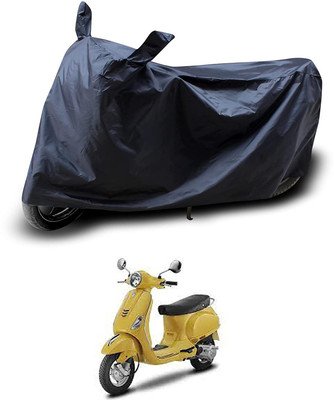AASHTIK MART Two Wheeler Cover for Vespa(Vespa LX 125, Black)