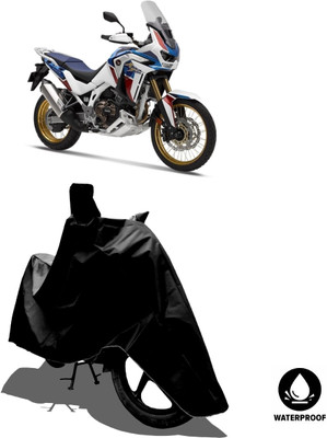 Amexride Waterproof Two Wheeler Cover for Honda(CRF1000L Africa Twin, Black)