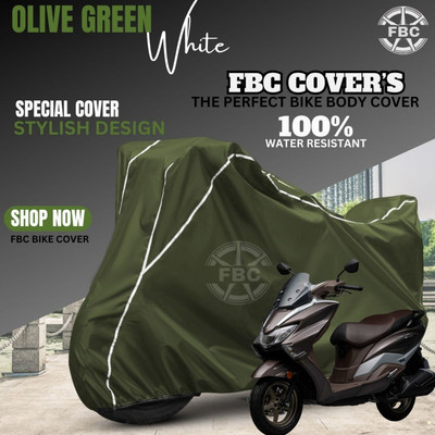 AutoGalaxy Waterproof Two Wheeler Cover for Suzuki(Burgman Electric, Green)