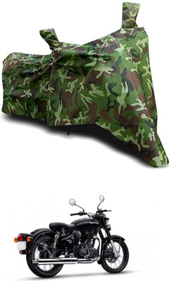MMSSTAR Waterproof Two Wheeler Cover for Royal Enfield(Standardv BS6, Green)