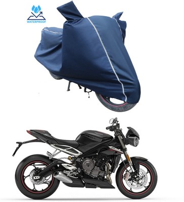 RWT Two Wheeler Cover for Triumph(Street Triple RS, Blue)