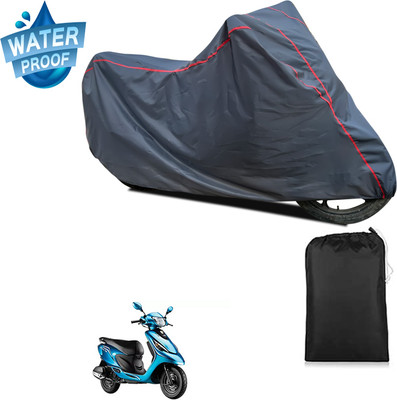 PAGORA Waterproof Two Wheeler Cover for TVS(Scooty Zest, Grey)