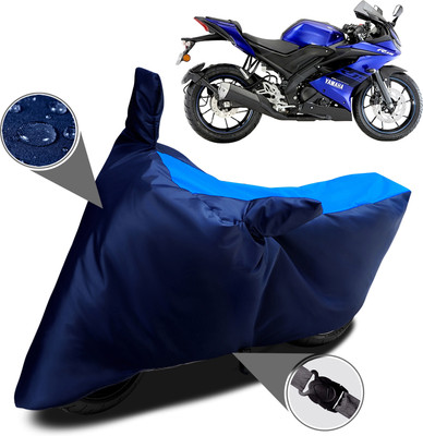 THE REAL ARV Waterproof Two Wheeler Cover for Yamaha(R15 V3, Blue)