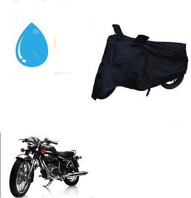 DeepShakshi AUTOMOTIVE Waterproof Two Wheeler Cover for Royal Enfield(Electra Delux, Black)