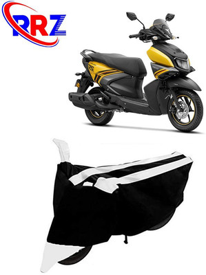 RRZ Waterproof Two Wheeler Cover for Yamaha(RayZR 125 Fi, Black, White)