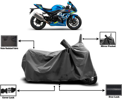 Amexride Two Wheeler Cover for Suzuki(GSX R1000, Grey)