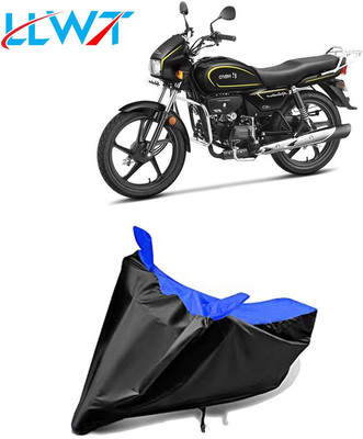 KPIND Waterproof Two Wheeler Cover for Hero(MotoCorp Splendor Plus, Black, Blue)