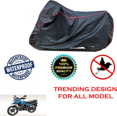 THE REAL ARV Waterproof Two Wheeler Cover for Hero(Passion Pro TR, Black)