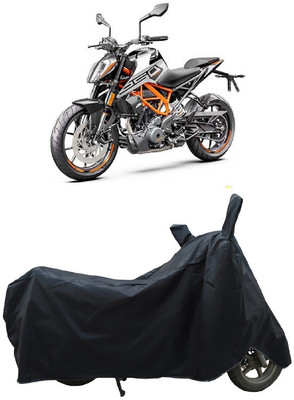 Coxtor Waterproof Two Wheeler Cover for KTM(250 Duke BS6, Black)
