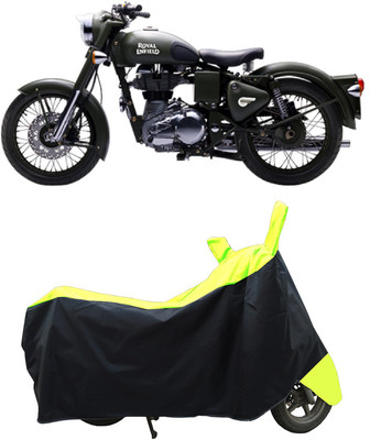 Coxtor Waterproof Two Wheeler Cover for Royal Enfield(Battle, Yellow)