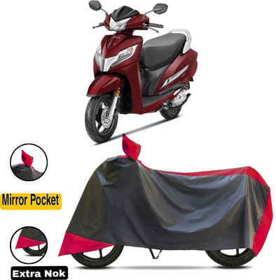 WMIZEXA Waterproof Two Wheeler Cover for Honda(Activa 125, Red, Black)