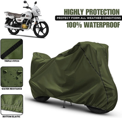 Shiv Kanha Waterproof Two Wheeler Cover for TVS(Radeon, Green, Black)