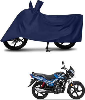 Mdstar Waterproof Two Wheeler Cover for TVS(Star City Plus, Blue)