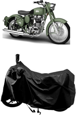 AutoKick Two Wheeler Cover for Royal Enfield(Beat, Black)