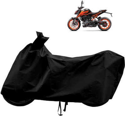 Horseyaart Waterproof Two Wheeler Cover for KTM(200 Duke, Black)
