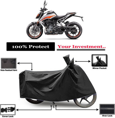 KEDIT Two Wheeler Cover for KTM(Duke 390, Black)
