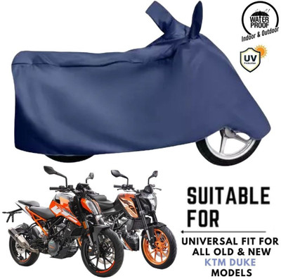 ZAQE Waterproof Two Wheeler Cover for KTM(125 Duke, Blue)