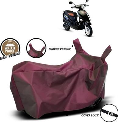 KEDIT Two Wheeler Cover for Hero(Electric Photon, Maroon)