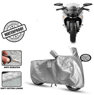 Autoinnovation Waterproof Two Wheeler Cover for KTM(RC 200, Silver)