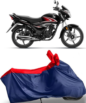 Auto World Waterproof Two Wheeler Cover for Honda(Shine, Blue, Red)