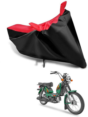 KEDIT Two Wheeler Cover for TVS(XL 100, Red, Black)