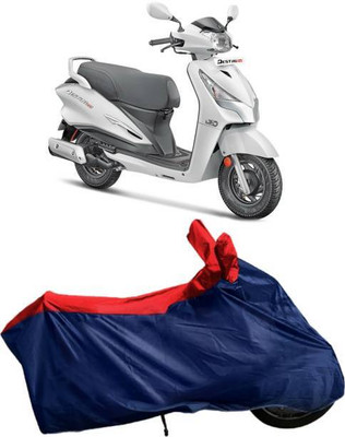 smwzxyu Waterproof Two Wheeler Cover for Hero(Destini 125, Blue, Red)