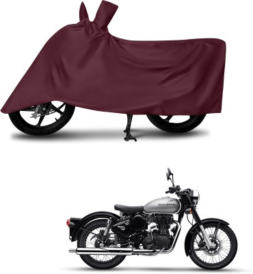 LICATOR Two Wheeler Cover for Royal Enfield(Hunter 350, Maroon)