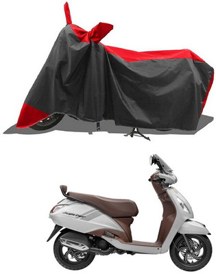 PAGORA Waterproof Two Wheeler Cover for TVS(Jupiter classic, Red, Black)