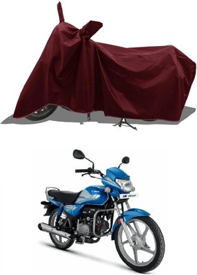 KEDIT Two Wheeler Cover for Hero(HF Deluxe BS6, Maroon)