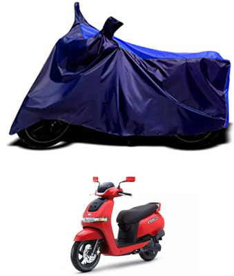 DeepShakshi AUTOMOTIVE Waterproof Two Wheeler Cover for TVS(iQube, Blue)