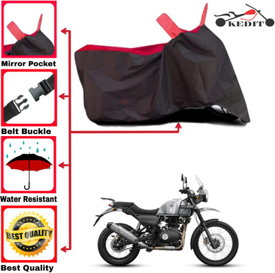 KEDIT Two Wheeler Cover for Royal Enfield(Himalayan, Red, Black)
