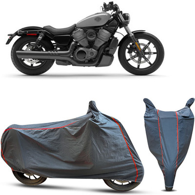 FAMEXON Waterproof Two Wheeler Cover for Harley Davidson(Heritage Softail Classic, Grey)