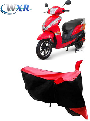 WXR Waterproof Two Wheeler Cover for Ampere(Magnus, Black, Red)