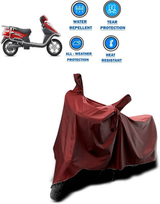 KEDIT Two Wheeler Cover for Hero(Electric Flash, Maroon)