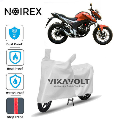 NOIREX Waterproof Two Wheeler Cover for Honda(CB Hornet 160R, Silver)