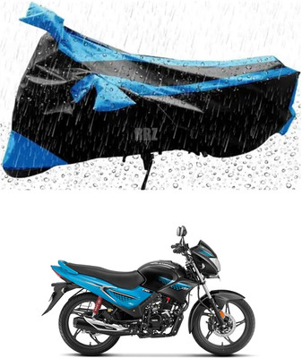RRZ Two Wheeler Cover for Hero(Glamour FI, Black, Blue)