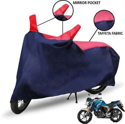 Mdstar Waterproof Two Wheeler Cover for Yamaha(FZ-S FI, Red, Blue)