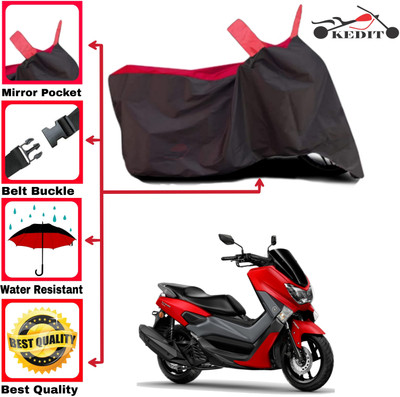 KEDIT Two Wheeler Cover for Yamaha(NMax 155, Red, Black)