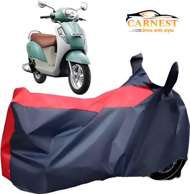 CARNEST Waterproof Two Wheeler Cover for Suzuki(Access, Red, Blue)