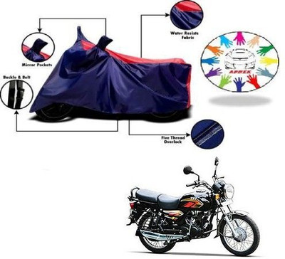 DeepShakshi AUTOMOTIVE Waterproof Two Wheeler Cover for TVS(Max 4R, Blue, Red)