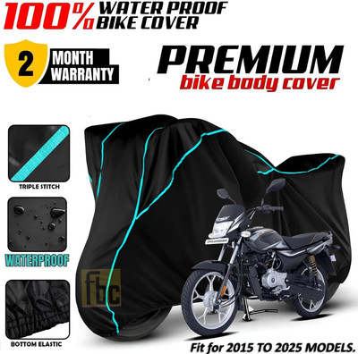 FBC Waterproof Two Wheeler Cover for Bajaj(Platina, Black, Blue, Multicolor)
