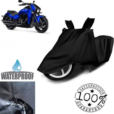 RAAMKM Waterproof Two Wheeler Cover for Hero, Honda(Vespa SXL 150, Black)