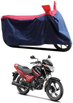 AASHTIK MART Two Wheeler Cover for Hero(Glamour, Red, Blue)