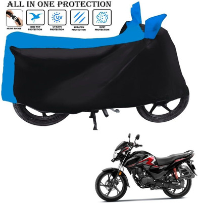 AUTOCAD Waterproof Two Wheeler Cover for Honda(SP125, Black, Blue)