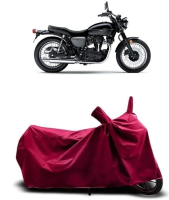 Coxtor Waterproof Two Wheeler Cover for Kawasaki(W800 BS6, Maroon)