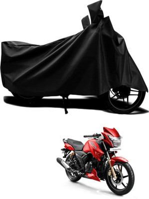 AASHTIK MART Two Wheeler Cover for TVS(Apache RTR 160, Black)