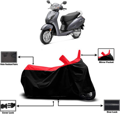 KEDIT Two Wheeler Cover for Honda(Activa 6G, Red)