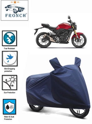 FRONCH Waterproof Two Wheeler Cover for Honda(CB300R, Blue)